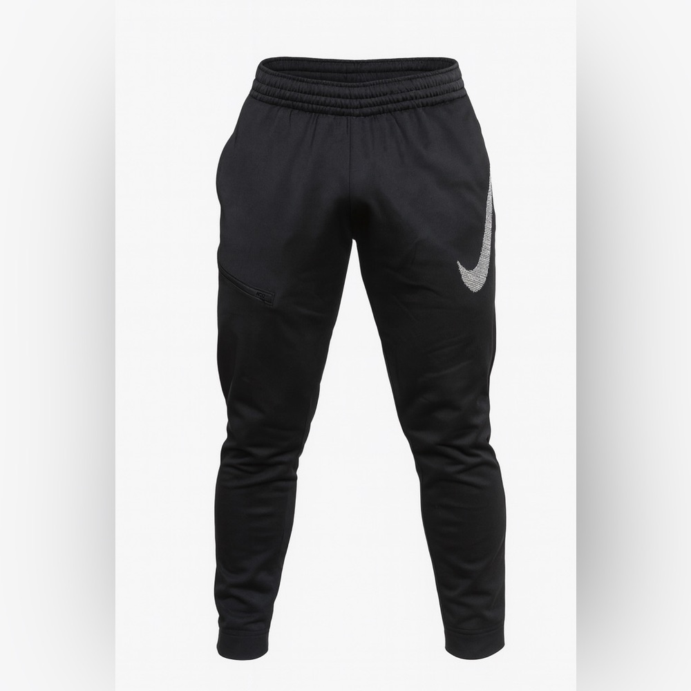 Nike dri-fit zippered pocket black track athletic pants size XL